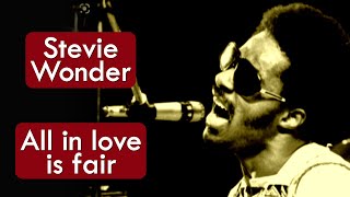Stevie Wonder - All In Love Is Fair - HD * Música Com Tradução