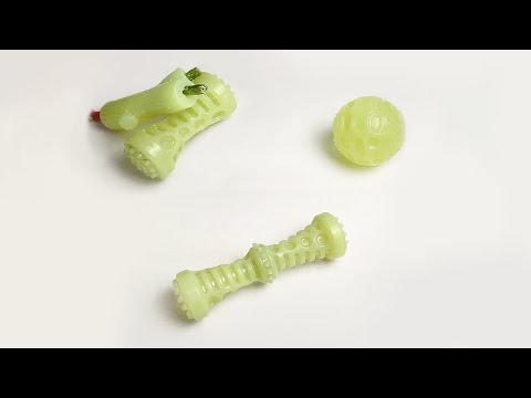 Іграшка Світлонакопичувальна для собак Barksi Люмінісцентна гантеля 5 х 18 см