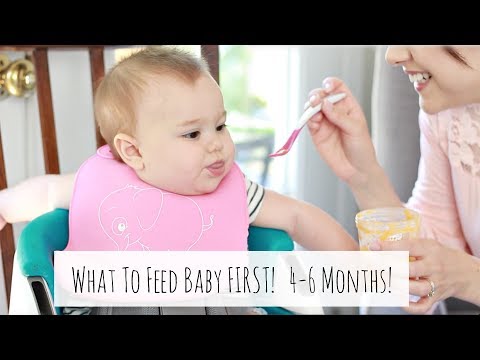 WHAT FOODS TO FEED BABY FIRST 4-6 MONTHS + HOW TO KNOW WHEN BABY IS READY FOR SOLIDS