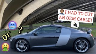How to install a fixed spoiler on the AUDI R8 (CARBON spoiler from Knight racer)
