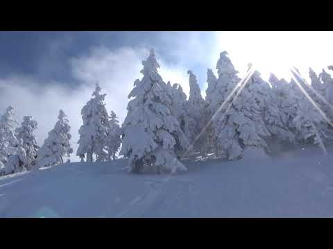 La Ski în Postăvaru - Panoramă din Postăvaru de lângă Cabina Mică (25 Mar 2018)