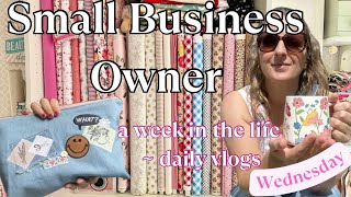 Sew Ray Me - small business owner daily vlog 💛 ~Wednesday~