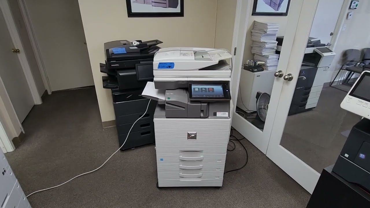 How To Connect Sharp Copier To Your Network by Assigning An IP Address