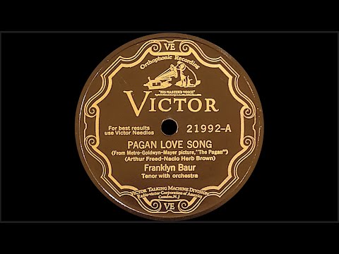 “Pagan Love Song” by Franklyn Baur 1929