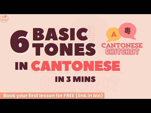 Cantonese Tones: 6 Basic Tones Cantonese learning video thumbnail