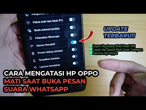 How to Fix Oppo Phones That Turn Off When Opening WhatsApp Voice Messages | Vn Wa Oppo Phone Scre...