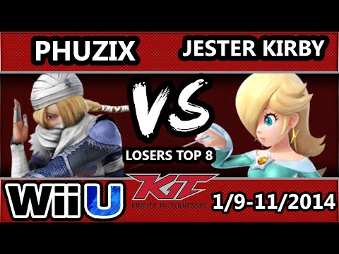 KiT 15 - Jester Kirby (Rosalina) Vs. STVG | Phuzix (Sheik) SSB4 Losers Top 8 - Smash 4