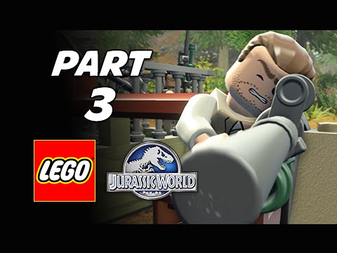 LEGO Jurassic World Walkthrough Part 3 - InGen Arrival (The Lost World Jurassic Park Storyline)