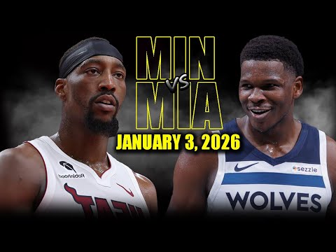 Minnesota Timberwolves vs Miami Heat Full Game Highlights – January 3, 2026 | NBA Season
