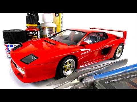 Build a 1000HP Testarossa in Miniature: The Koenig Competition Ferrari Testarossa by Fujimi