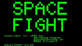 Sharp MZ-80C Game: Space Fight (1982)