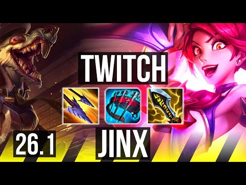 TWITCH & Rell vs JINX & Lulu (ADC) | Perfect KDA: 15/0/1 | EUW Master | 26.1