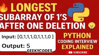 What if Deleting One Element Could Give You the Longest Subarray of 1's EVER?