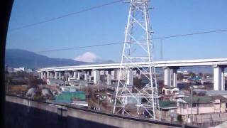 preview picture of video 'Video dentro do Shinkasen  Trem BalaTokyo Até Odawara vista do Monte Fuji.MP4'