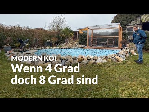 Georgs Teich im Winterbetrieb | Modern Koi Blog #7911