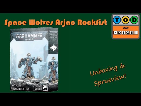 Warhammer 40000 - Space Wolves Arjac Rockfist - Unboxing & Sprueview | Tod Rolls Dice
