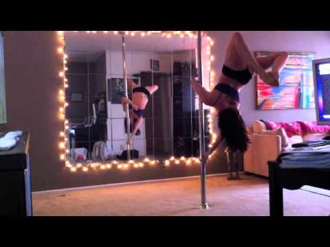 Straddle, pencil, and fang on pole.