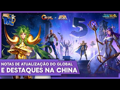NOTAS DE ATUALIZAÇÃO GLOBAL E DESTAQUE CHINA - REPARO FARAÓ, SKIN THANATOS, SKIN SHION E MAIS !!
