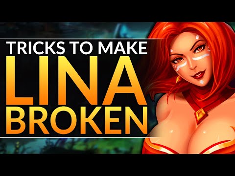 INCREDIBLE TRICKS to Make LINA ABSOLUTELY BROKEN - Tips ALL SUPPORTS Must Know - Dota 2 Guide