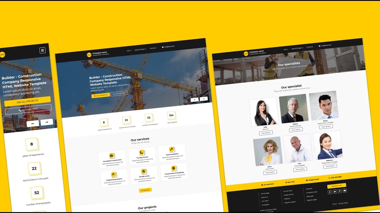 Builder - Construction Company Responsive HTML Website Template