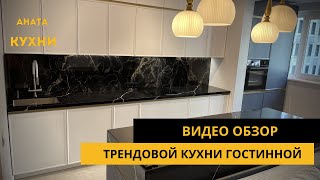 Неоклассическая прямая белая кухня Проект 7 фото 5