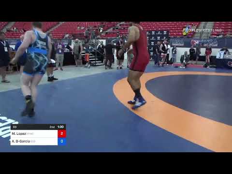 88 Lbs Rr Rnd 3 - Michael Lopez, Elite Panthers Wrestling Club Vs Anthony Brown-Garcia, 505 Wrestl