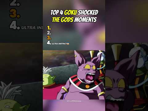 Top 4 GOKU Shocked The GODS Moments😱| Dragon Ball