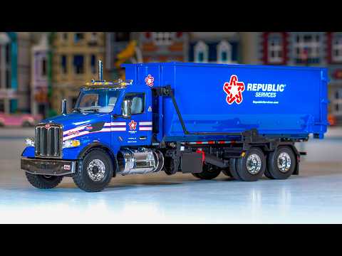 NEW First Gear Republic Services Peterbilt 567 Roll-Off Truck! (Plus Bonus)
