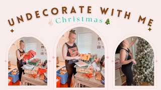 UNDECORATE WITH ME | TAKING DOWN CHRISTMAS  2023🎄