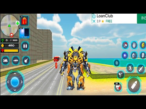 Bumblebee jet robot car transformation Multiple Car Games #6 - Android Gameplay