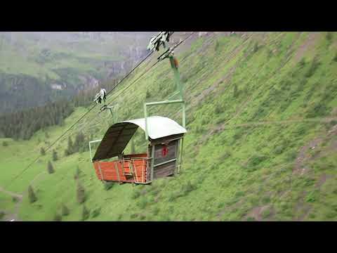 Luftseilbahn Gossalp - Oberalp Bergfahrt - cable car Switzerland