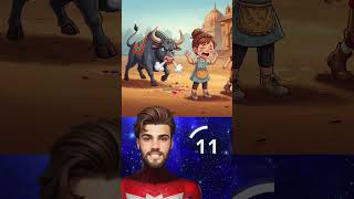 Qual deles vai ser atacado pelo touro? #enigma #quiz #aranhaverso #touro