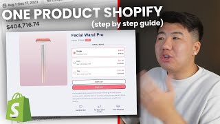 How to design a one product shopify store in 2024 (step by step) | $130k+ revenue in 30 days.