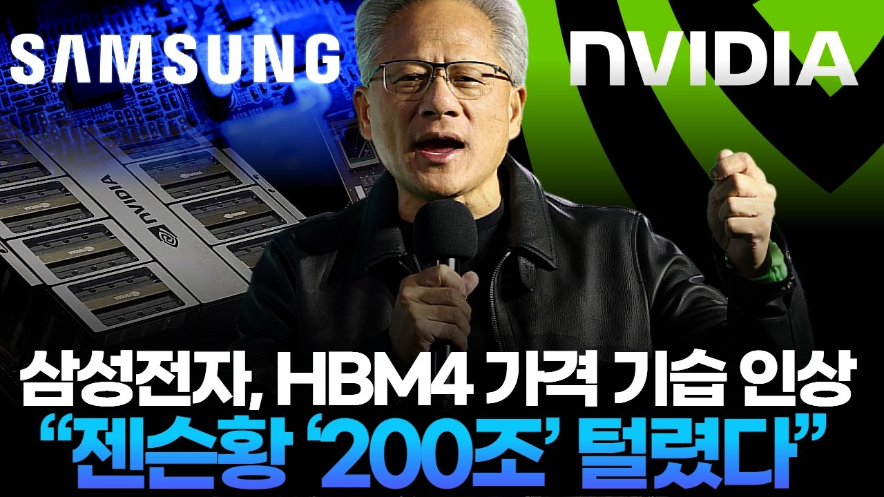 삼성전자, HBM4 가격 기습 인상  “젠슨황 ‘200조’ 털렸다”