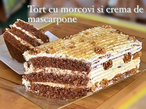 Carrot cake with mascarpone cream #655