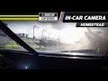 In-car: Kyle Larson clips barrels entering pit road
