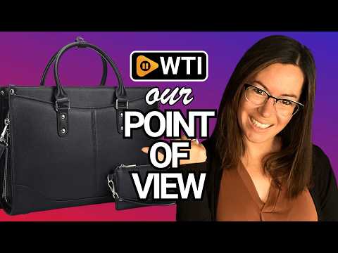 Masa Kawa Leather Laptop Tote Bag for Women Work - WTI product video review