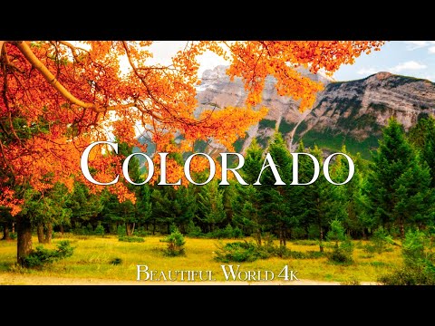 Colorado 4K Autumn Amazing Autumn Film - Calming Piano Music - Natural Landscape