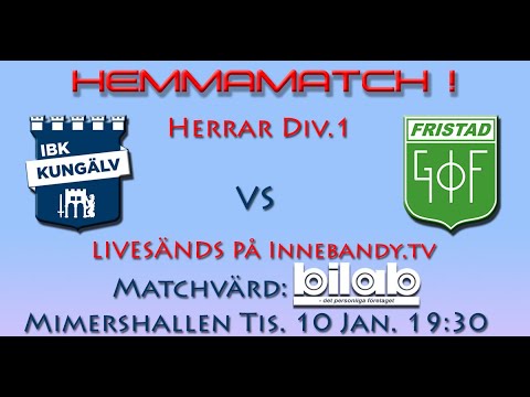 IBK Kungälv vs Fristad GoIF Herrar Div.1