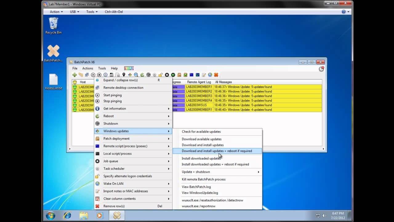 Installing Windows Updates On Remote Computers - BatchPatch Tutorial