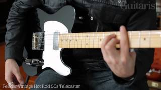 Video thumbnail for Fender Vintage Hot Rod '50s & '60s Telecaster electric guitar demo by Guitarist