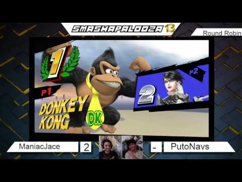 SmashaPalooza 13: Round Robin - MaNiAcJaCe (Donkey Kong) vs PutoNavs (Bayonetta)