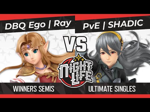 Nightlife 45: DBQ Ego | Ray (Zelda) vs PvE | SHADIC (Corrin) Winners Semis