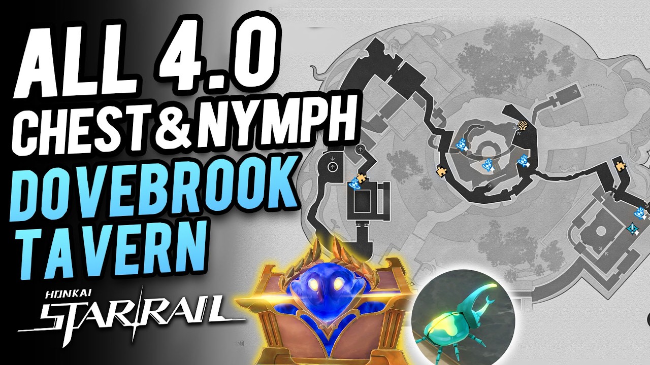HSR 4.0 Dovebrook District ~ All Chest & Nymph & Furbobo Treasure Locations | Honkai Star Rail 4.0