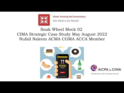 Snak Wheel Mock 2 CIMA Strategic Case Study May August 2022 #CIMA