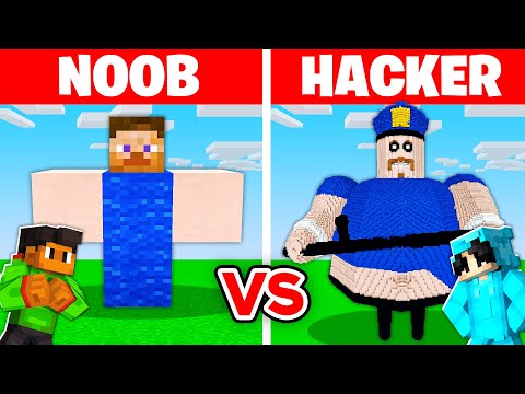 NOOB vs HACKER: I Cheated In a BARRY'S PRISON Build Challenge!