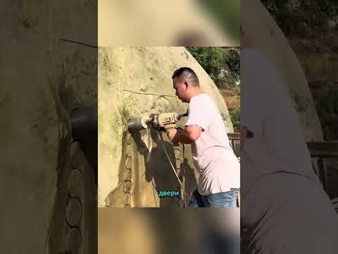 Он сделал жилище там, где никто не ожидал #самостройщик #строительствожилья