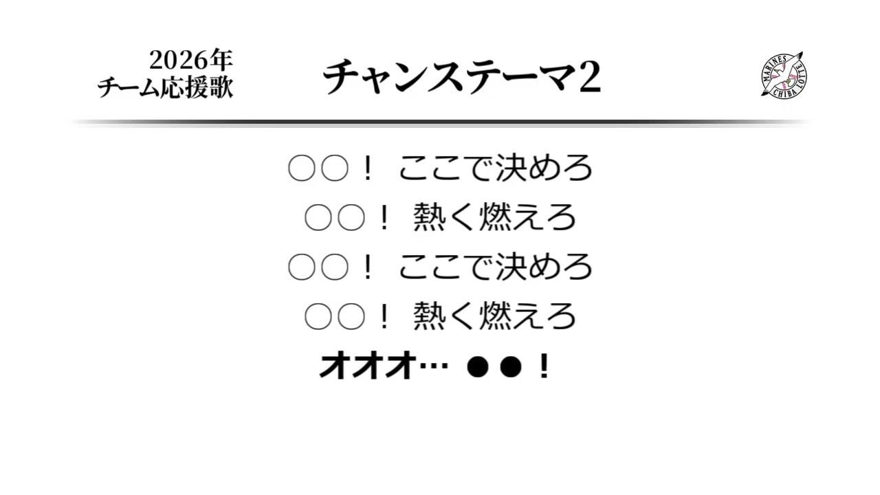 千葉ロッテマリーンズ チャンステーマ2 ('10作) [MIDI]