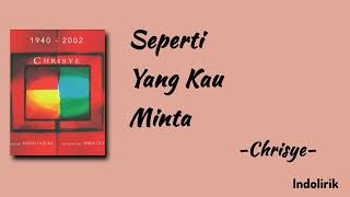 Download lagu Seperti Yang Kau Minta - Chrisye | Lirik Lagu mp3 Download lagu Seperti Yang Kau Minta - Chrisye | Lirik Lagu mp3