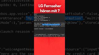 LG Fernseher lauschen mit ?! #informatik #news #cybersecurity #lg #tv